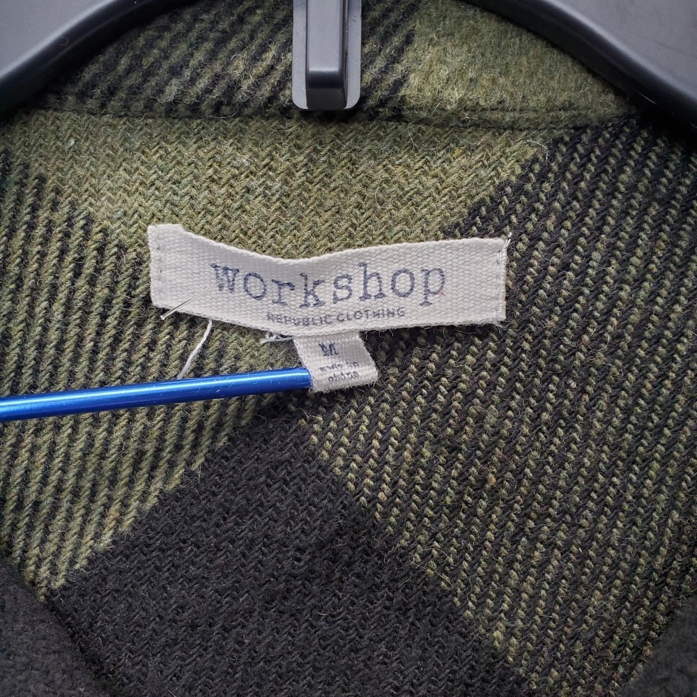 Workshop Republic Shacket Womens Medium Multi Pla… - image 4